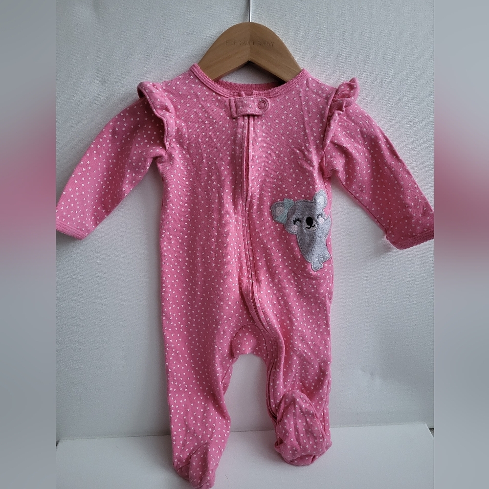 6m Pink Koala And Polka Dot Footie